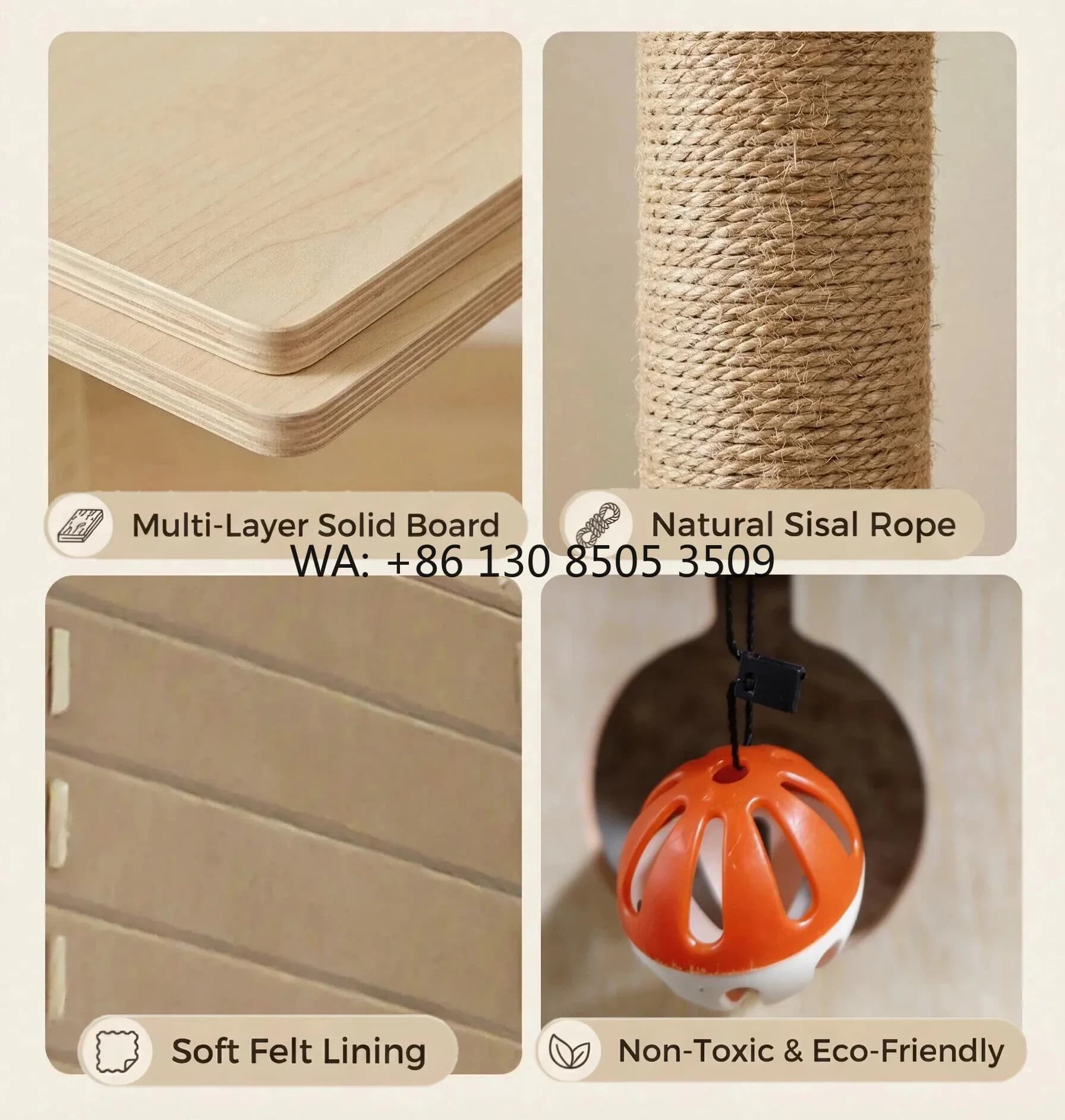 Durable Cat Tree Modern Scratcher Multi-Layer Board Cat Condo Wholesale Classic Hot Selling Cat House Easy Assemble ODM OEM
