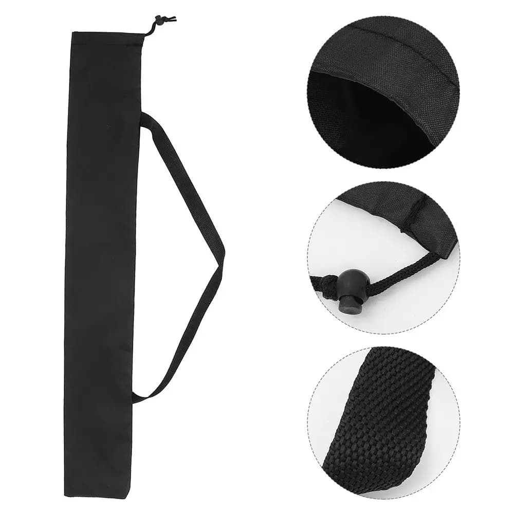 Set di 4 Borse Versatili per Bastoncini da Trekking, Robuste Sacche con Coulisse per Attrezzatura da Escursionismo, Accessori per Tende, Canne da Pesca, Tappetini Yoga