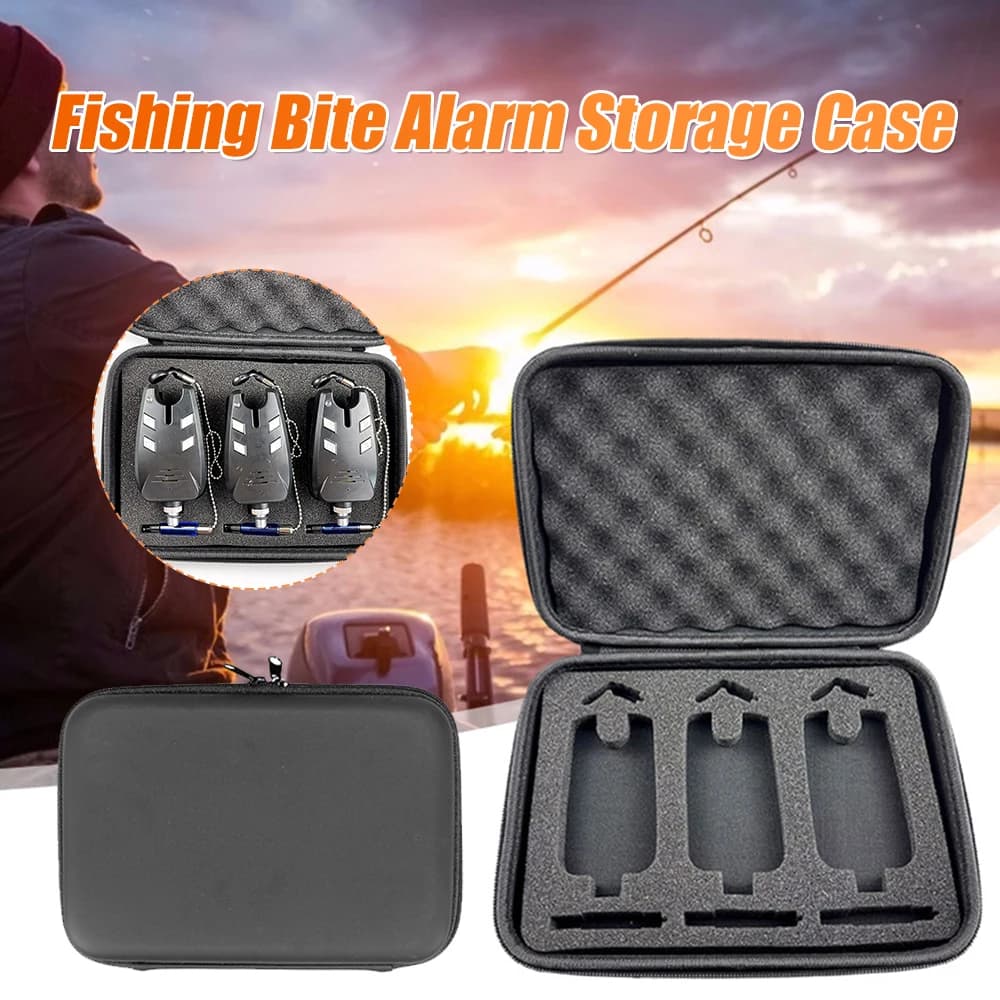 Scatola per Accessori da Pesca con Imbottitura in Schiuma EVA, Contenitore per Attrezzatura da Pesca alla Carpa con Cerniera 9.8x6.9x2.2in per Appassionati di Pesca