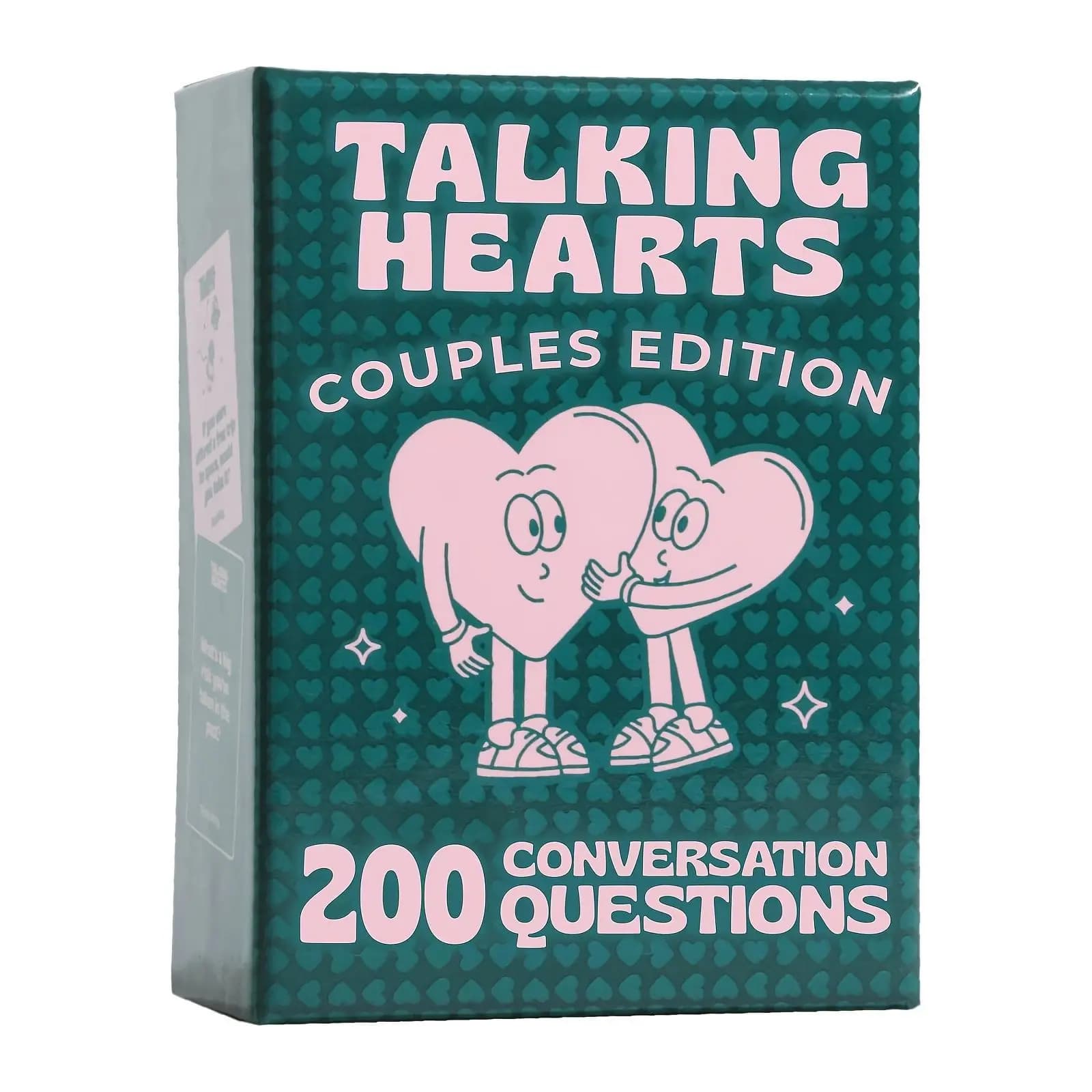 Bview Art Talking Hearts Conversation Cards - Gioco di carte per coppie per date, notti e avventure di viaggio 200 domande