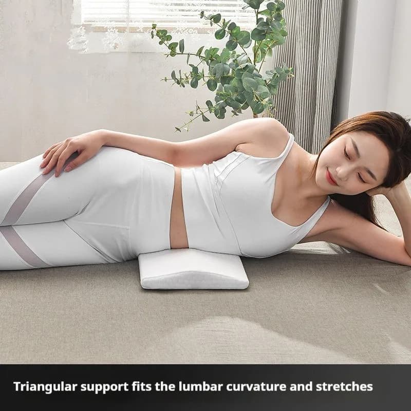 Cuscino di supporto lombare, cuscino in memory foam per il supporto della schiena per dormire a letto, cuscino di supporto per la vita per alleviare il dolore alla parte bassa della schiena