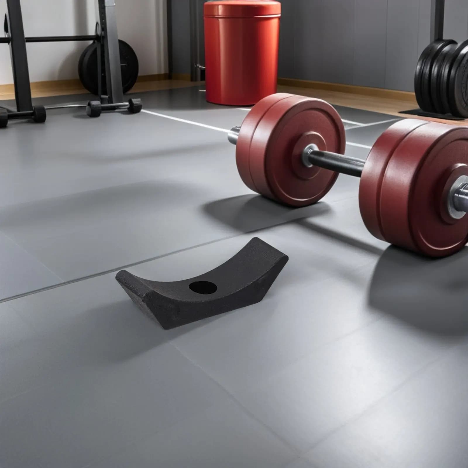 Set di 4 Supporti per Manubri, Sostitutivi e Salvaspazio, per Uso su Scrivania o Scaffale, Porta Pesi per Fitness