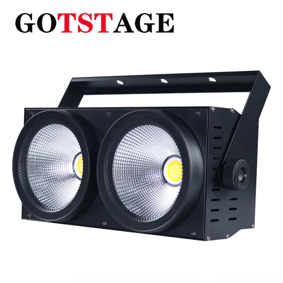 GOTSTAGE 220W LED 2IN1 COB Freddo Bianco Caldo Illuminazione 2X100W Flood Blinder Illuminazione Festa di Nozze Bar DMX Illuminazione Scenica Disco Bar