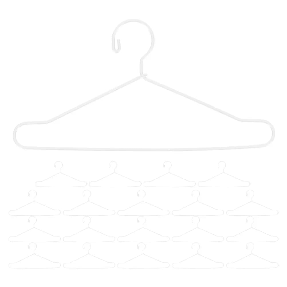 Set di 20 Mini Appendiabiti in Metallo per Organizzazione di Piccoli Vestiti, Set di Ganci in Filo Metallico per Abiti, Vestaglie e Accessori per Armadio