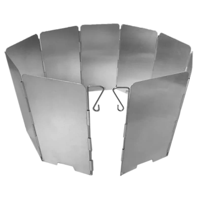 [SH] Set da 1 pezzo per fornello da campeggio all'aperto, accessori per pentole, paravento con perno, 9 mini paraventi con sacchetto in tessuto.