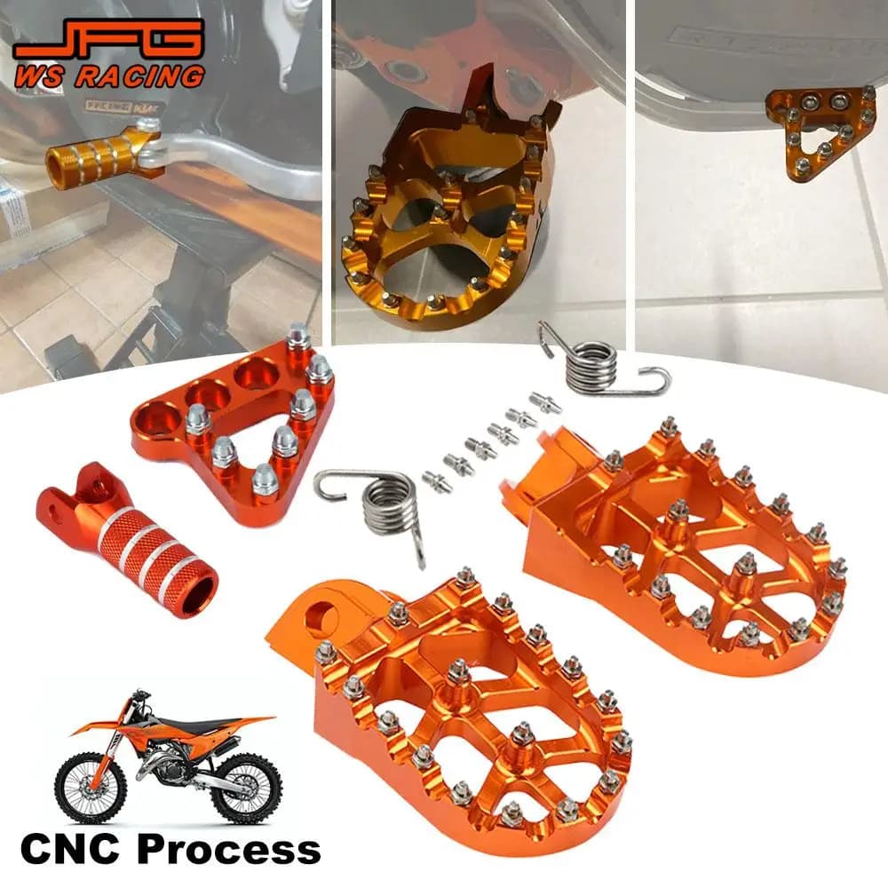 Moto Pedane Spille Leva Del Cambio Punta Del Piede Peg Pedali Resto Per KTM SX SXF XC XCF EXC EXCF XCW XCFW 125 150 200 250 300-530 JFG