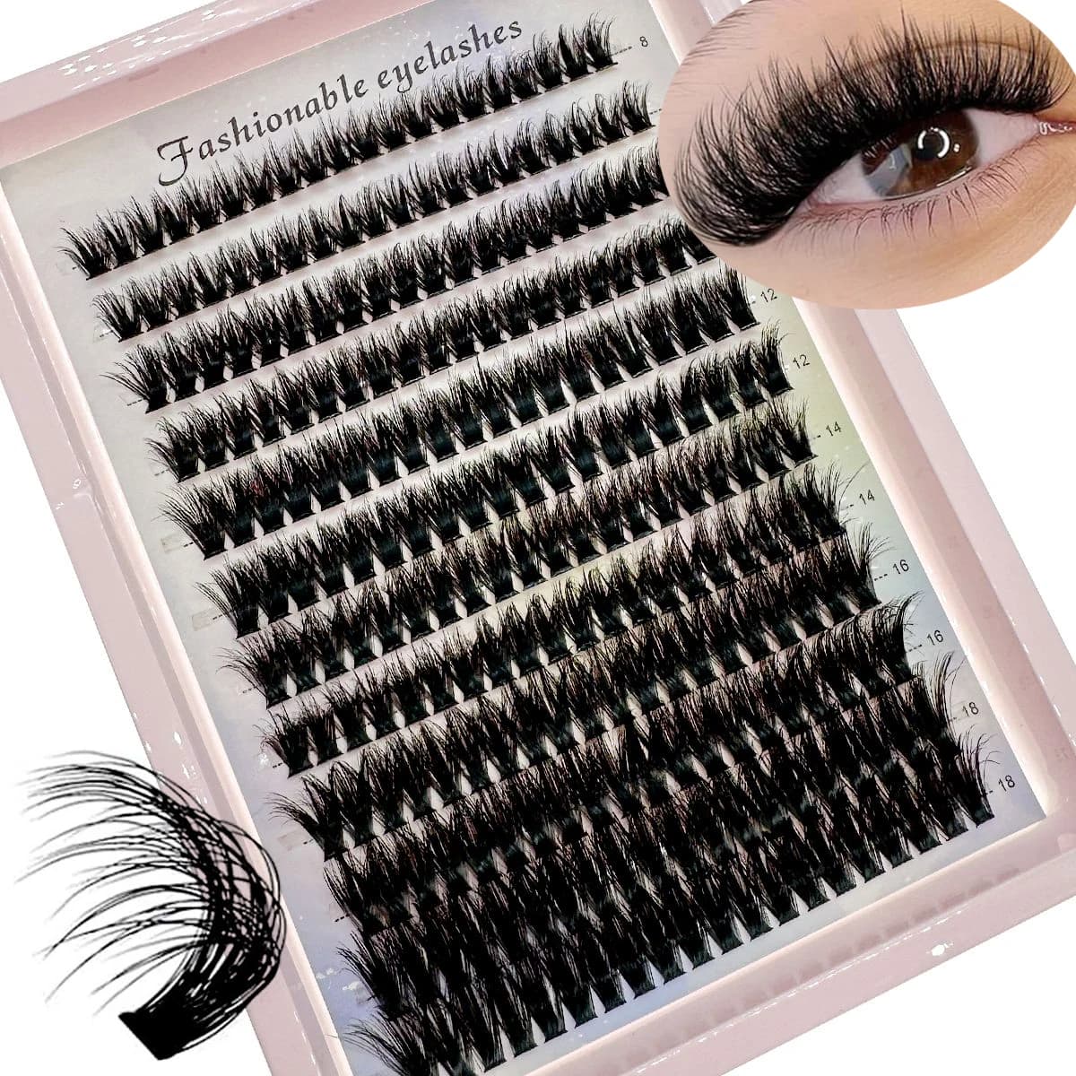 New 120/200/240 Pz D Ceiling Cluster Eyelashes D Curl Wispy Eyelash Individual 30D-100 Mix Extensions of Fined Eyelashes