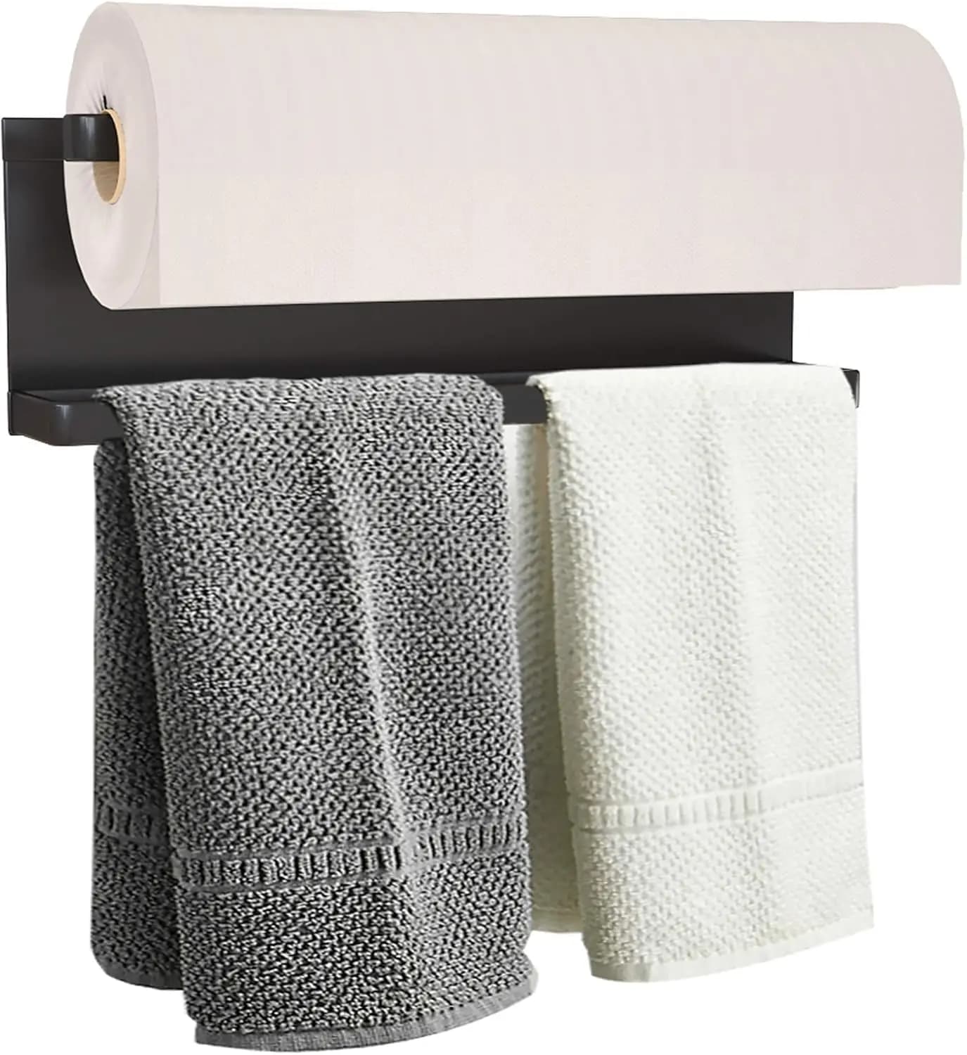 Porta Rotolo Magnetico per Frigorifero, Barra Porta Asciugamani da Cucina Multifunzione in Ferro, Nessuna Foratura Necessaria