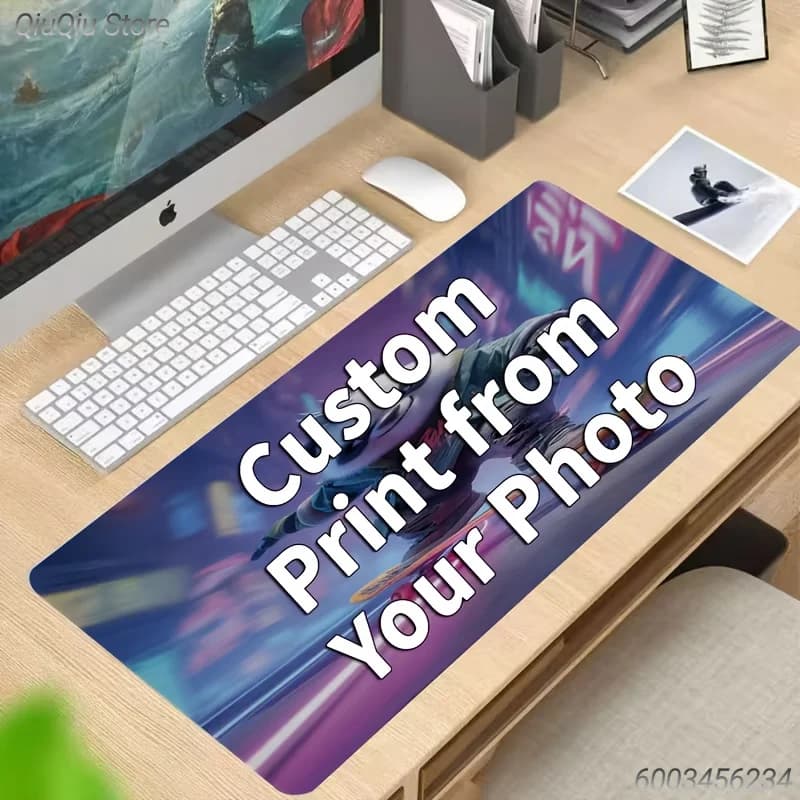 Custom Your Own Photo Mouse Pad Personalized Large Desk Mat Gaming Mousepad Custom Design Computer Desk Decor Present