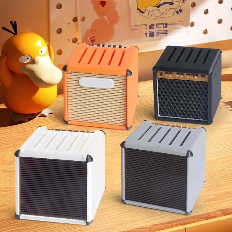 Porta plettri per chitarra stampato in 3D, plastica resistente, colori misti, adatto ai plettri da 0,0599 pollici e più sottile, chitarra stampata in 3D salvaspazio