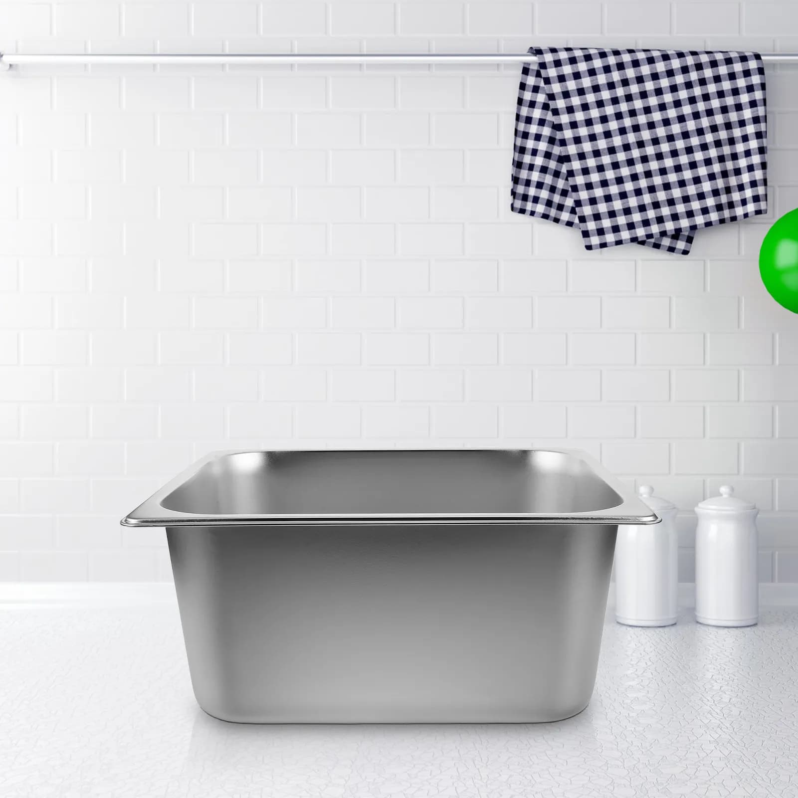 Heavy Duty Stainless Steel Rice Bucket Lid Large Capacity Airtight Food Storage Container for Kitchen Pantry Rice