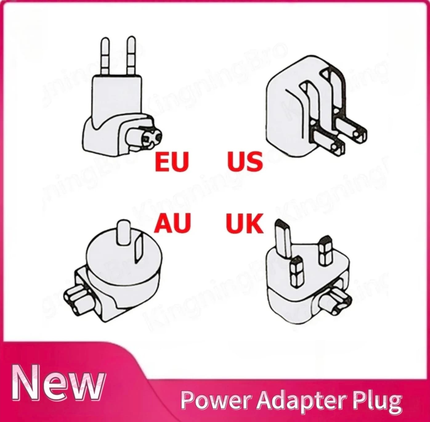Adattatore spina EU US UK AU per MacBook Pro Air magnetico/USB C adattatore di alimentazione spina 45W 60W 85W 30W 61W 87W 96W spina adattatore