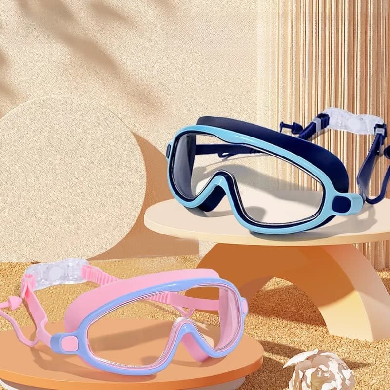Occhialini da nuoto Occhiali da nuoto con montatura grande antiappannamento impermeabili ad alta definizione per donna Uomo Occhiali da nuoto per protezione degli occhi