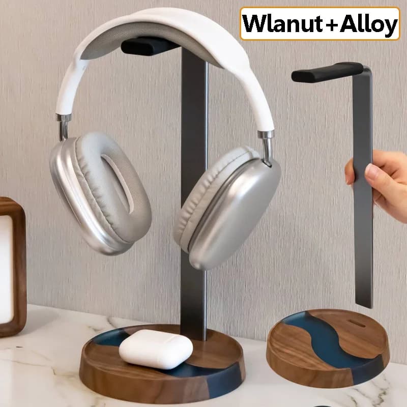 Detachable Portable Headphone Stand Aluminum Alloy Headphone Headset for Desktop Display Airpods Max