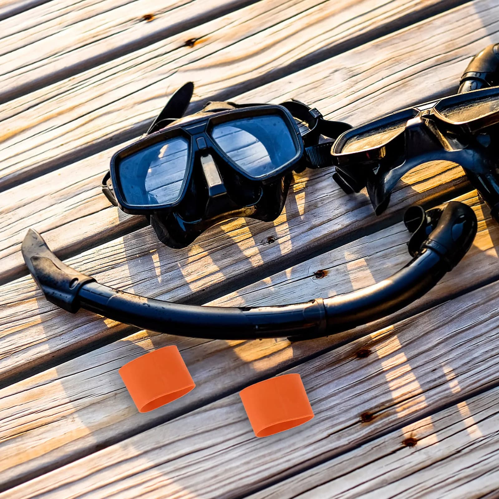 2 Pezzi Fascia Elastica Impermeabile per Polso da Immersione, Anello in Gomma per Muta Subacquea, Accessorio per Snorkeling e Immersioni