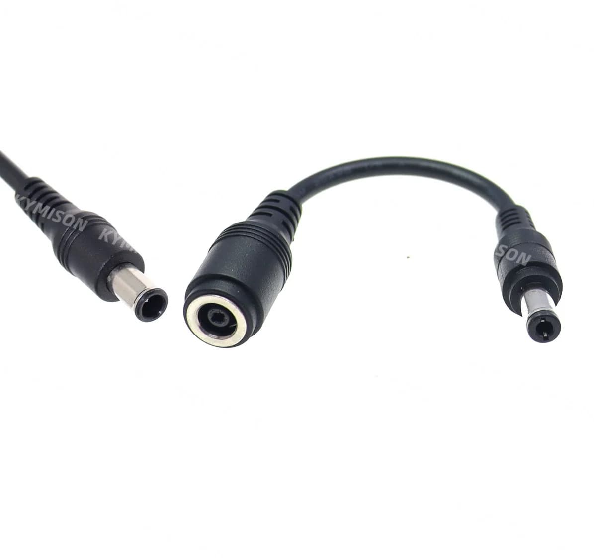 Jack DC 6.5*4.4 / 6.0*4.4 Femmina a 5.5*2.5mm Maschio Blu Adattatore per caricabatterie DC 90 / 180 gradi per notebook portatile
