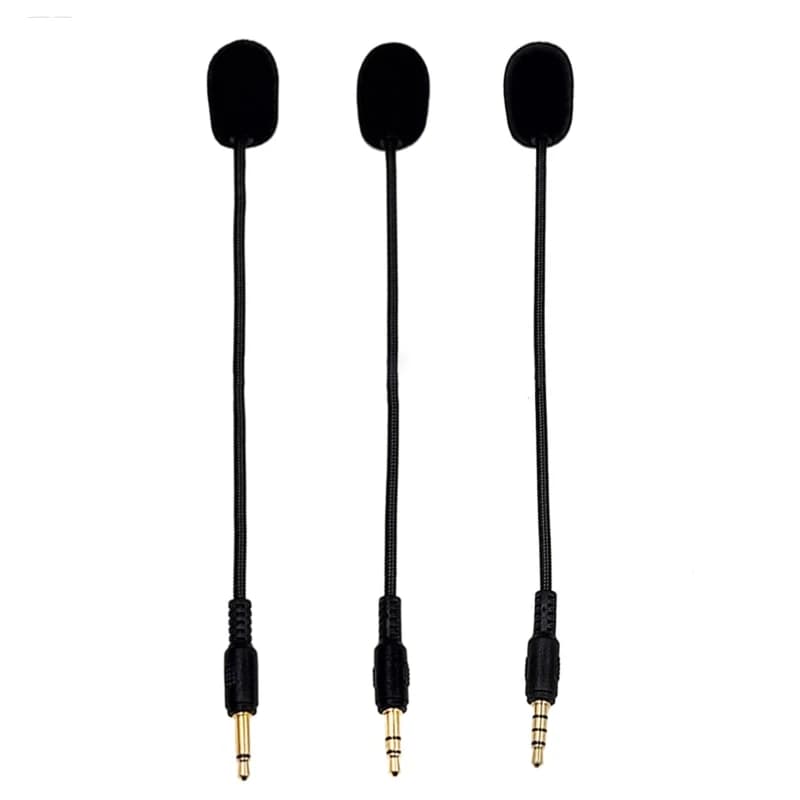 3.5mm Universal Plug Replacement Mic With Noise Reduction Headphones Foldable Microphone Audio Accessories Puntelli
