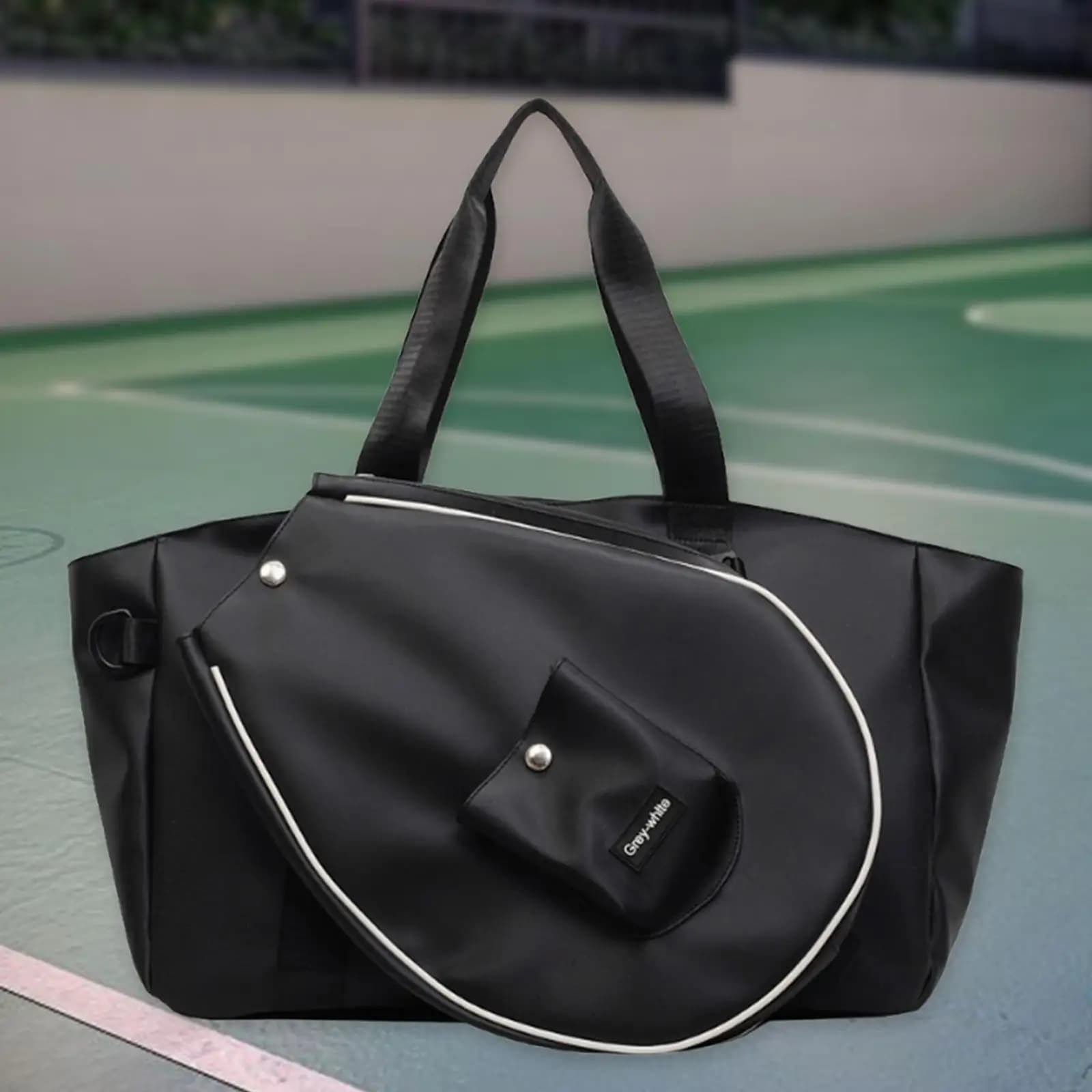 Borsa da tennis impermeabile, da viaggio, facile da pulire, elegante, multiuso, compatta, resistente all'usura, per uomo e donna, borsa da nuoto