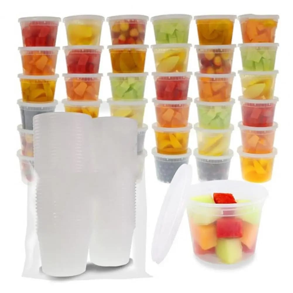 Coperchi sigillati Contenitori in plastica Contenitori per alimenti a prova di perdite Set Contenitori per la preparazione dei pasti senza Bpa per microonde per cucina