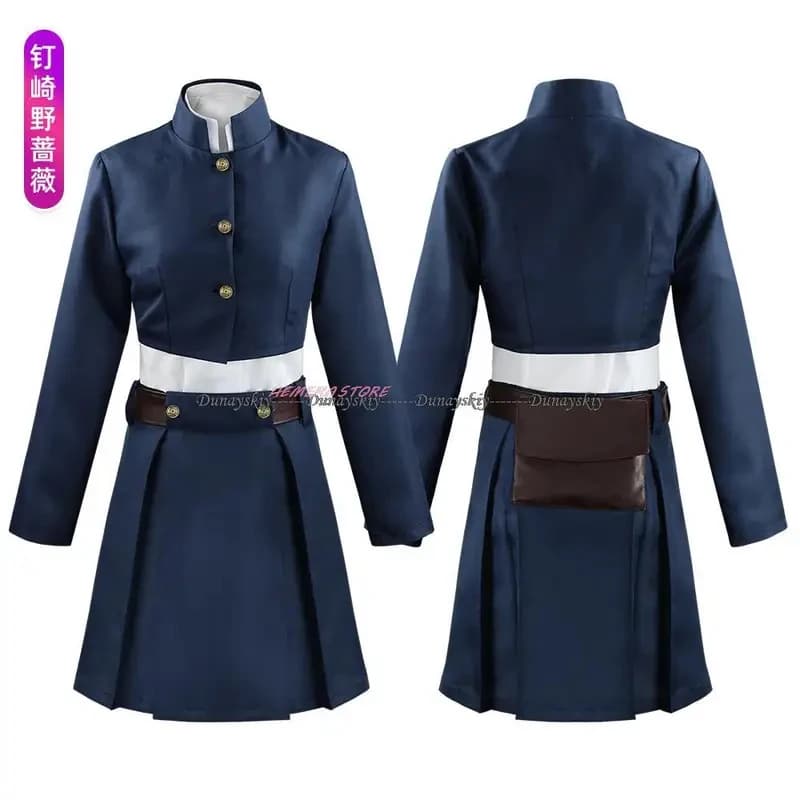 ❤️COS❤️Anime JJK Kugisaki Nobara Cosplay Costume Set Wig Hammer Bag Belt Women Halloween Outfit Uniform❤️