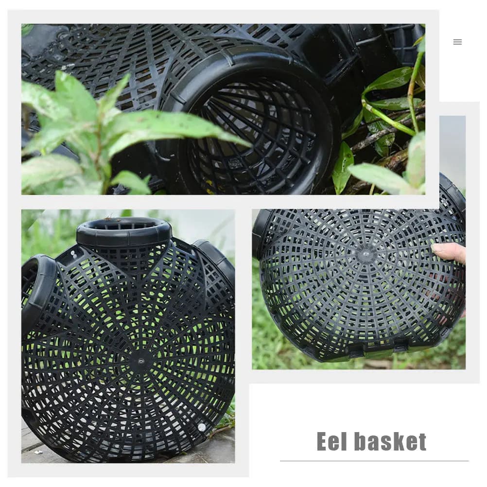 Large Eel Basket High Quality Material Outdoor Fishing Trap Crab Shrimp Lobster Catcher Net Lightweight Compact Design