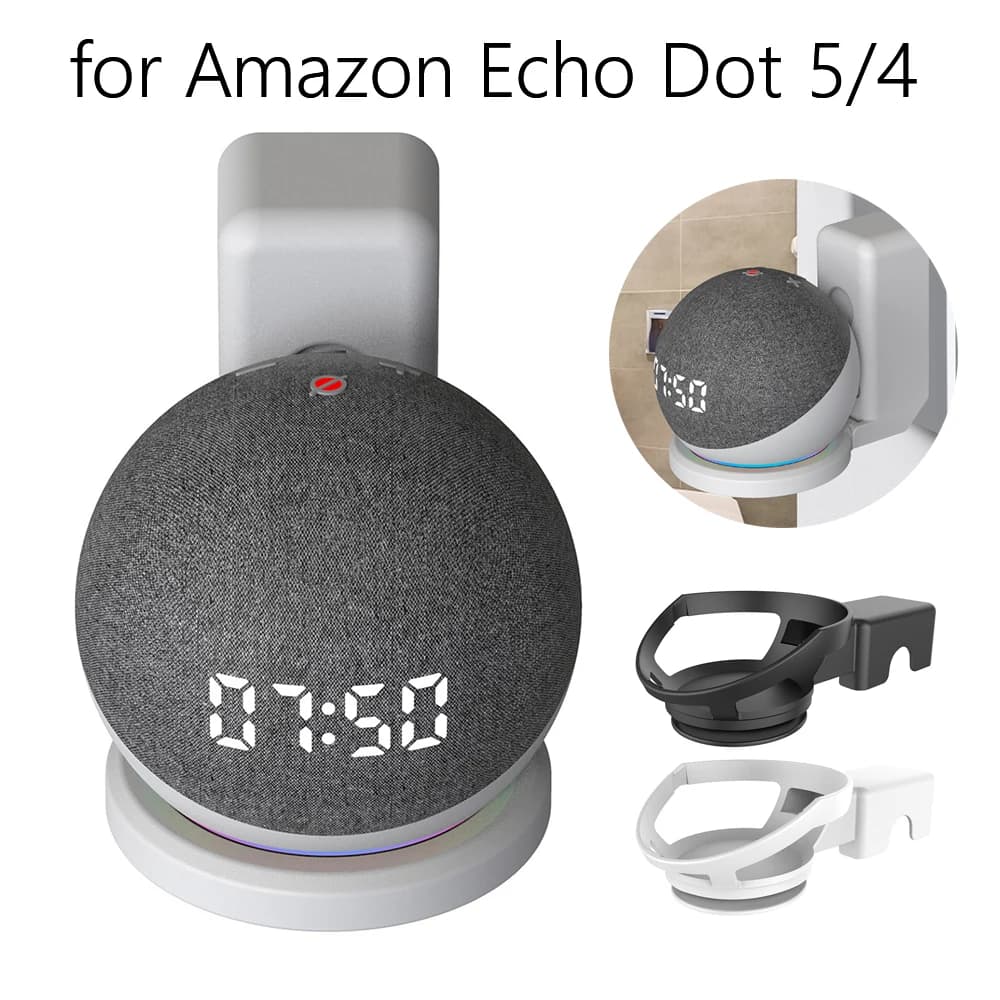 Support for speaker bracket wall bracket ABS holder cable management Bluetooth-compatible for Amazon Echo Dot 5th/4th accessories