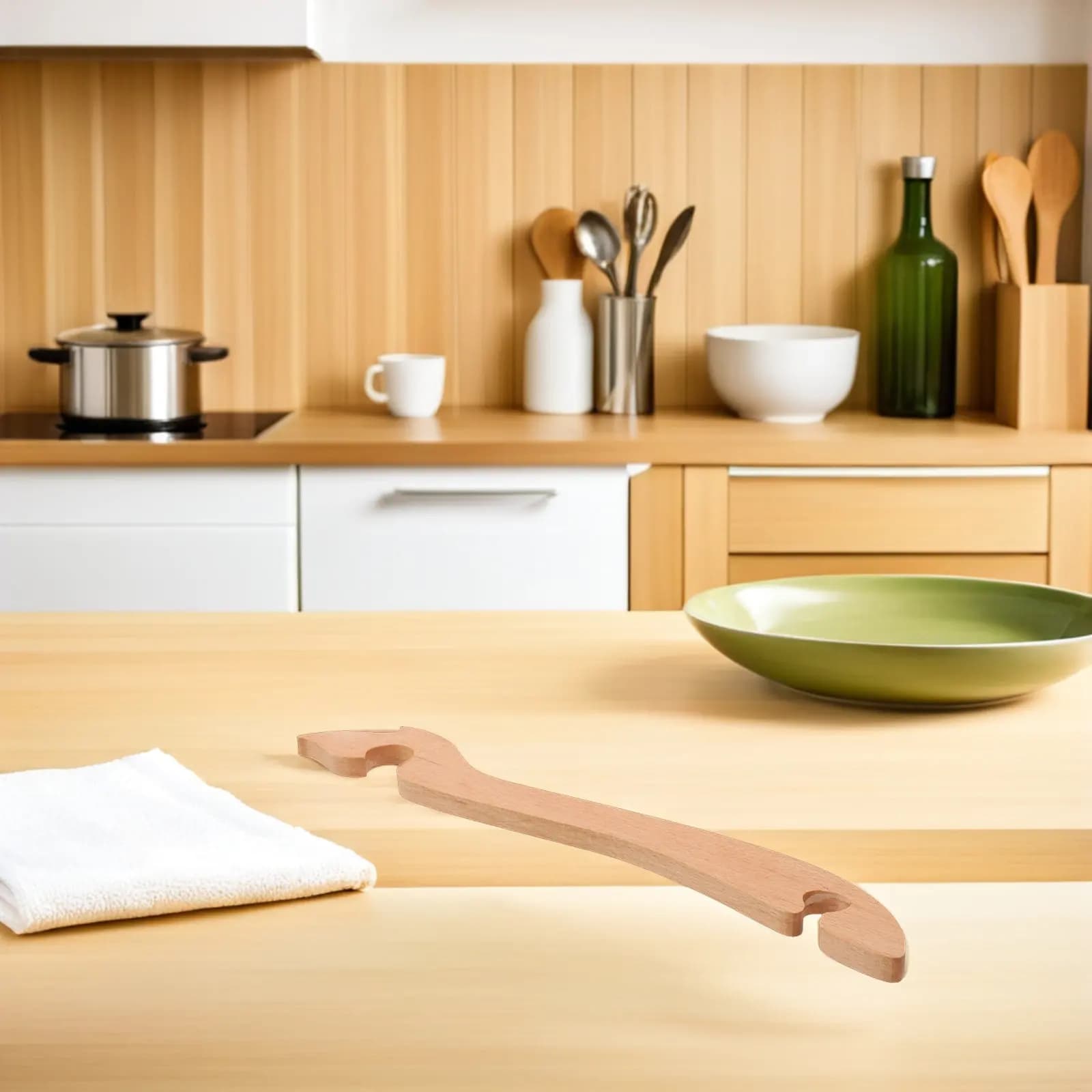 2Pcs Oven Rack Push Pull Tool Wooden Handle Heat Resistant Long Handle for Hot Racks Air Fryer Toaster Oven Kitchen Use
