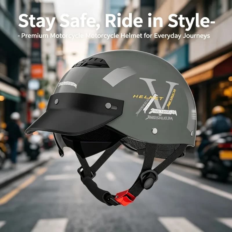 Casco Estivo Traspirante per Uomo e Donna, Universale per Tutte le Stagioni, Casco di Sicurezza per Bici Elettrica e Moto con Protezione Solare