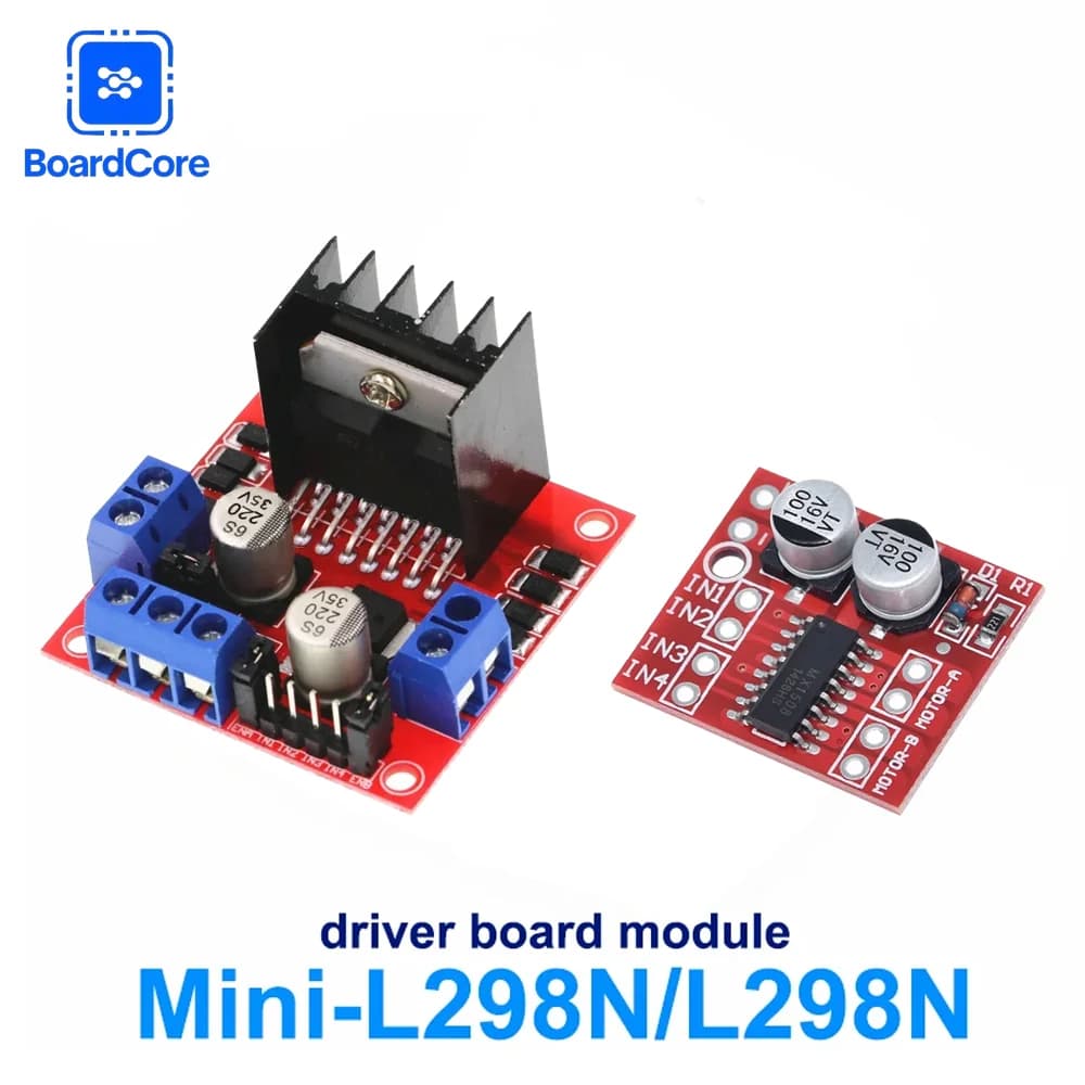 L298N Dual Motor Driver Module H-Bridge 5-35V 2A for Stepper/DC Motors, Intelligent Auto Robots, Fai-da-te Arduino Project