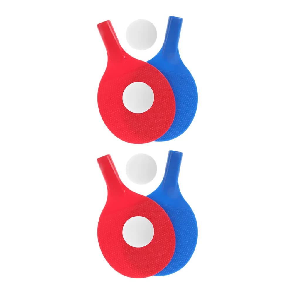 Set di racchette da ping pong per bambini, 8 pezzi, racchette in plastica leggere, adatte ai principianti, colori vivaci, bordi arrotondati, sicure per i bambini