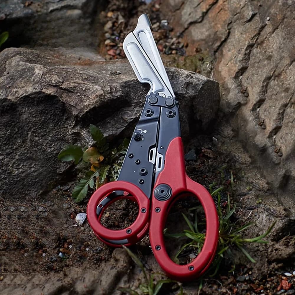 Forbici Multiuso ParaShears EDC per Traumi, Strumento di Soccorso e Sopravvivenza, Kit di Pronto Soccorso per Auto (23-125-02-43)