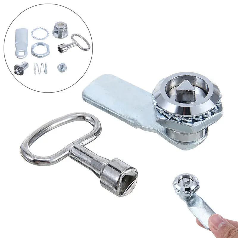 1 Set serratura a camma per contatore del Gas e chiave a Gas elettrico per porta dell'armadio per armadietto per parti di utensili Hardware