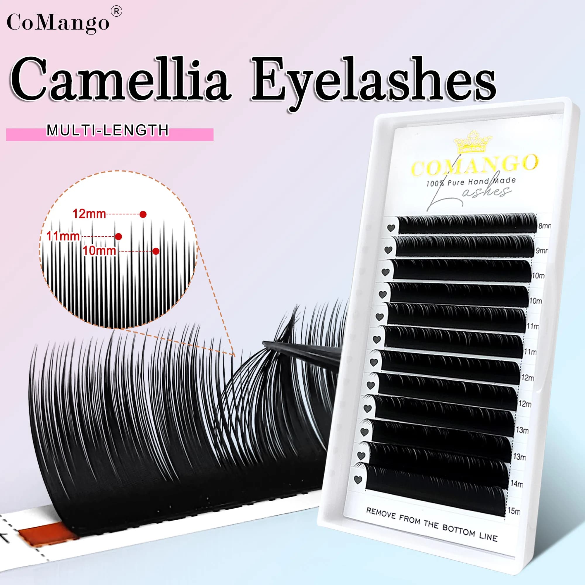 CoMango B/C/D curl camelia estensioni ciglia cashmere multi-lunghezza volume naturale ventagli finte ciglia cluster