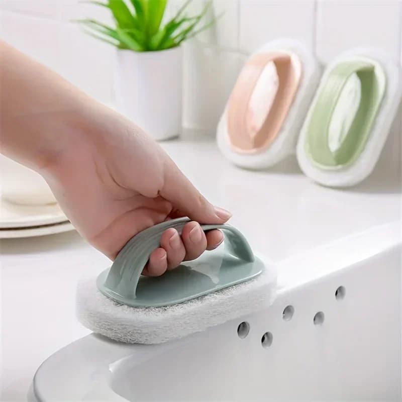 Spazzola Multiuso per Pulizia Bagno, Lavabo, WC, Cucina, Vetri e Pareti, Set di Spugne e Spazzole per Pulizia