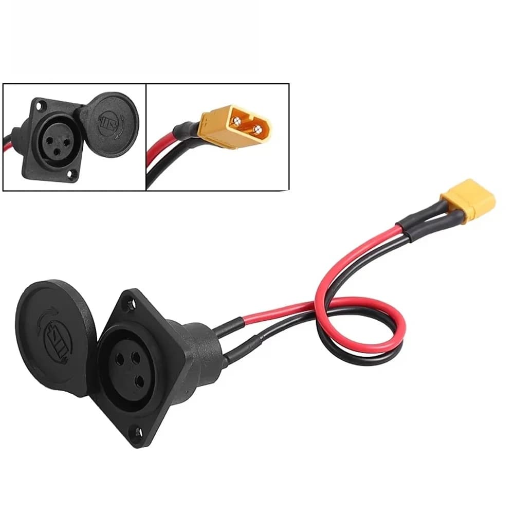 Per INOKIM OXO OX Accessori per scooter elettrici Presa di ricarica Canon XLR Spina di ricarica a 3 pin Porta di alimentazione