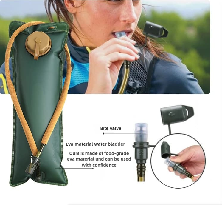 Outdoor Water Backpack 3L Mochila Tactic - BPA-Free Moisturizing Vesicca, Loss-proof cycling package for mountaineering sports -