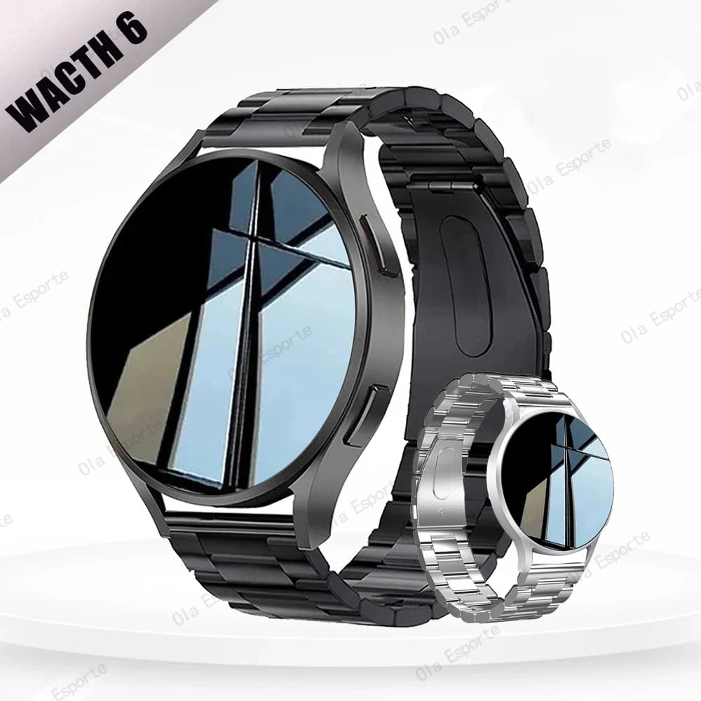 2025 Nuove chiamate Bluetooth Smart Watch 6 Pro 1.32 "Pollici 240*280 Quadranti personalizzati Sport Uomini e donne Monitor sanitario Smartwatch per uomo
