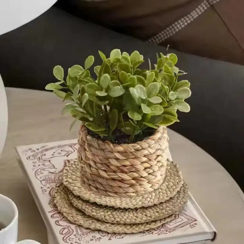 1 pezzo di piante in vaso piccole piante finte decorazioni per la casa per interni vaso decorativo per soggiorno decorazione per ufficio realistico finto verde
