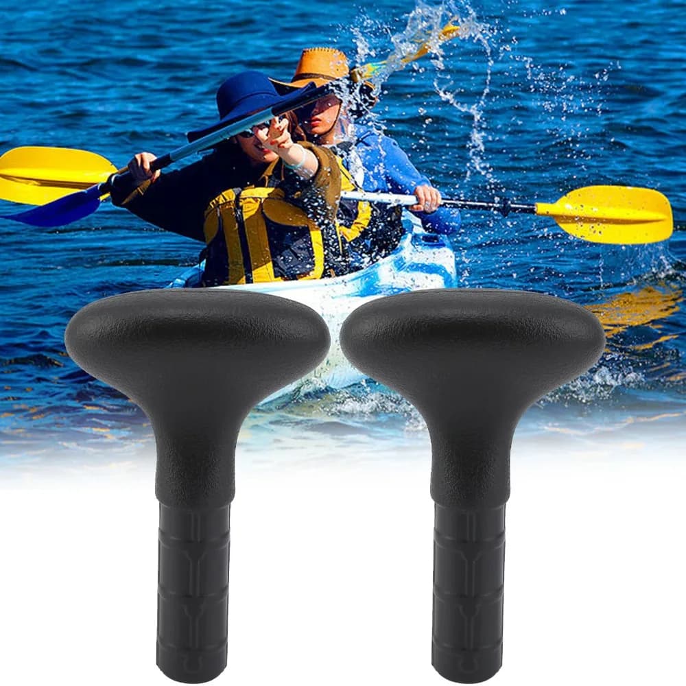 Replaceable PVC Paddle Grip Black Anti-slip SUP Handle T-shape Oar Grip Kayak