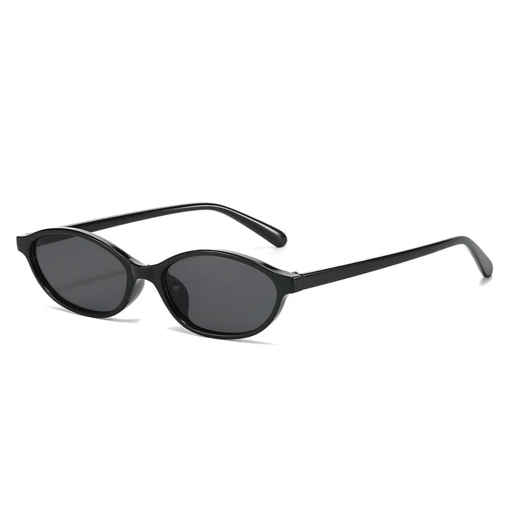 New European and American vintage oval small-frame sunglasses, flattering face shape, sun protection and UV-resistant, trendy