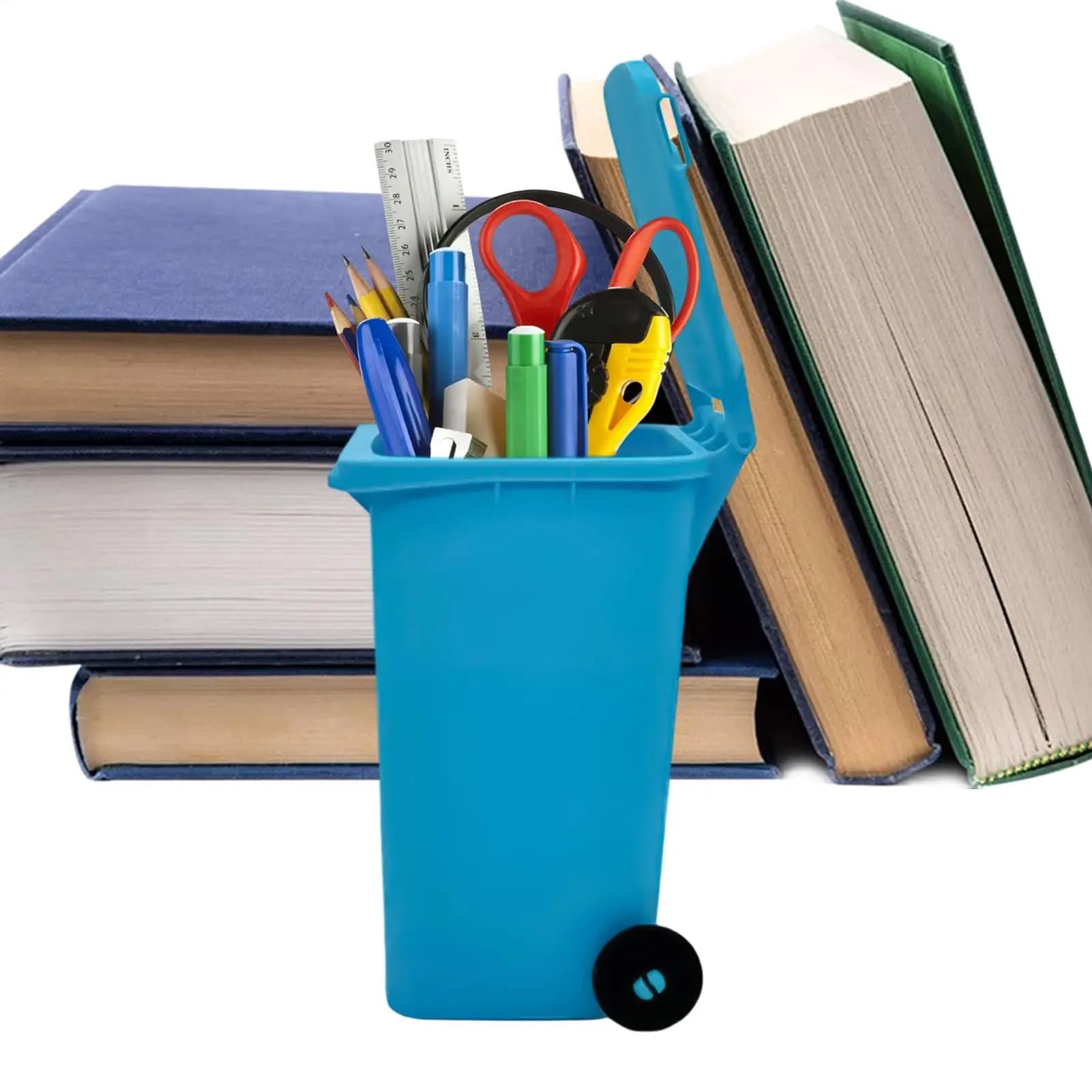 Mini Cestino Portapenne da Scrivania, Organizzatore Leggero in Plastica per Ufficio e Casa