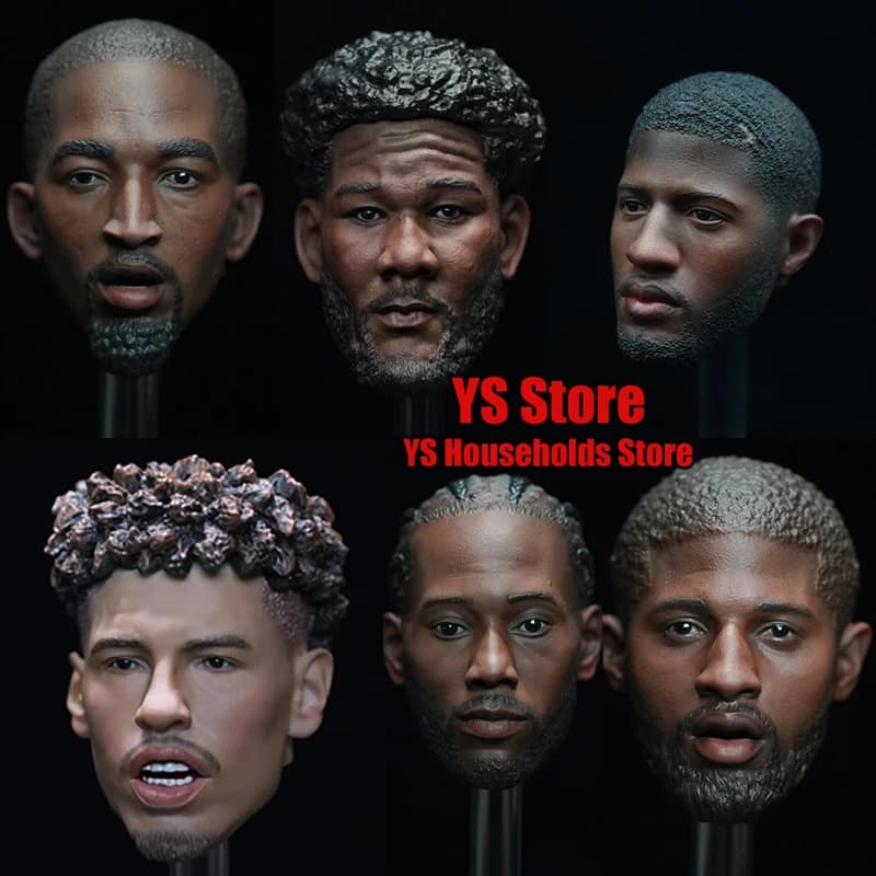 1/6 Giocatore di basket Delicata Testa dipinta Sculpt Modello Giocattoli Reset Studio Accessorio per 12 "Action Figure maschile Decorazione del corpo