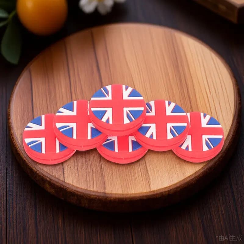 6 Pezzi Ammortizzatori per Racchette da Tennis con Bandiera Nazionale, Assorbitori di Vibrazioni in Silicone, Accessori per Racchette, Attrezzatura da Tennis