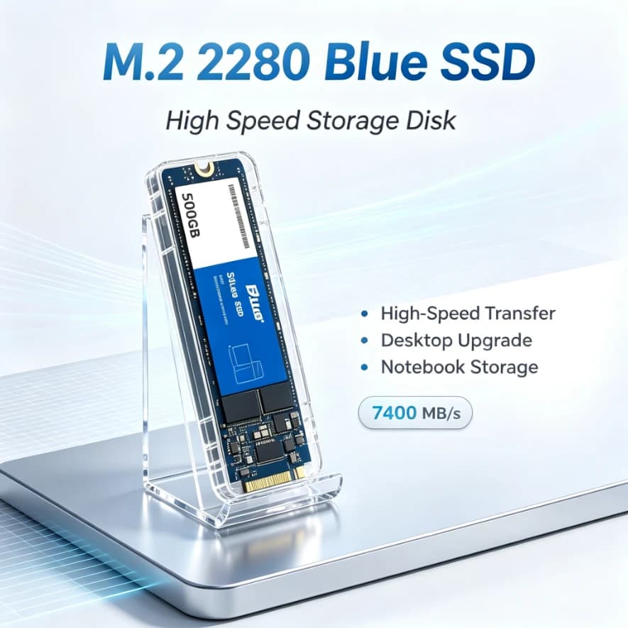 Original M.2 2280 Blue SSD High Speed Read Write Internal Solid State Drive Large Capacity Storage Disk For Laptop Desktop PC