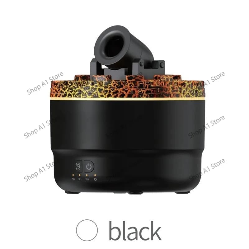 Electric Smoke Ring Volcano Aromatherapy Diffuser, Battery Powered Automatic Essential Oil Humidifier for Home