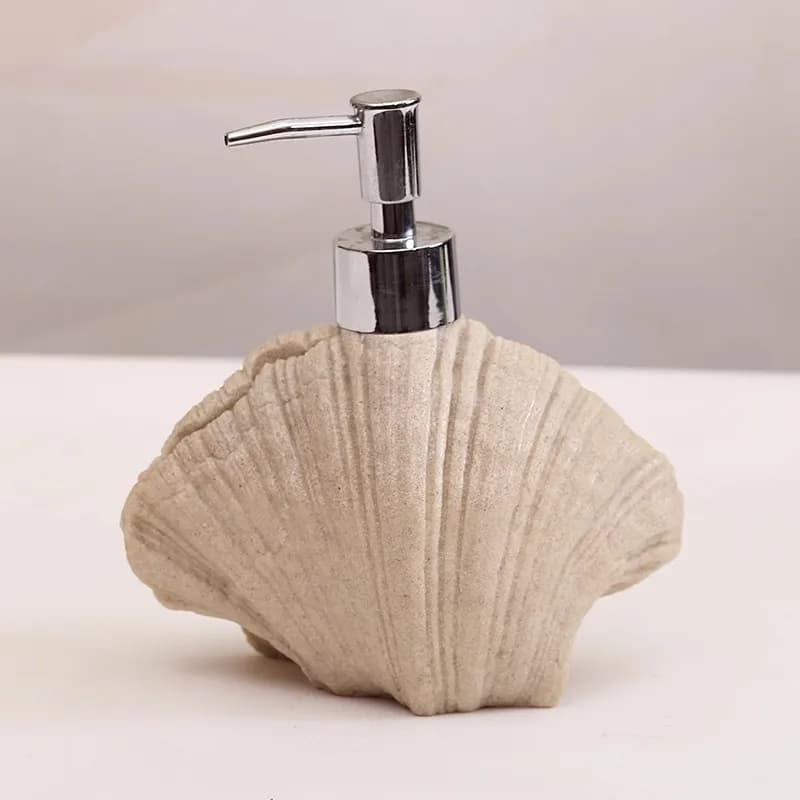 Dispenser di Sapone Liquido per Bagno, Modello Simulazione Pietra, Ricaricabile, per Disinfettante Mani, Shampoo, Lavamani