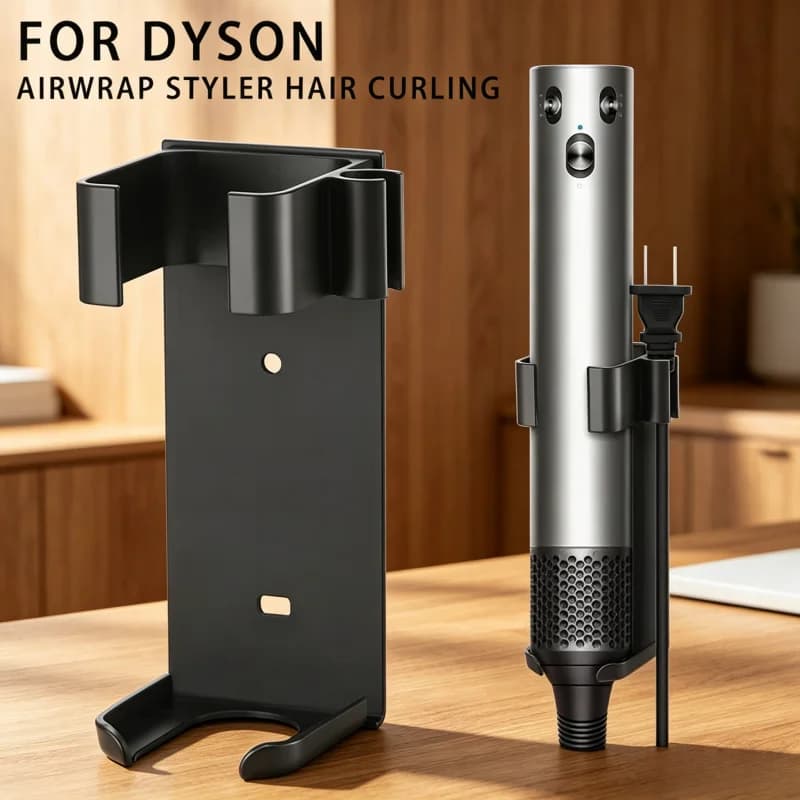 Aluminum Wall Mount for Hair Tools, Homefish Organizer for Iron Hair Clips and Sticks for Styling