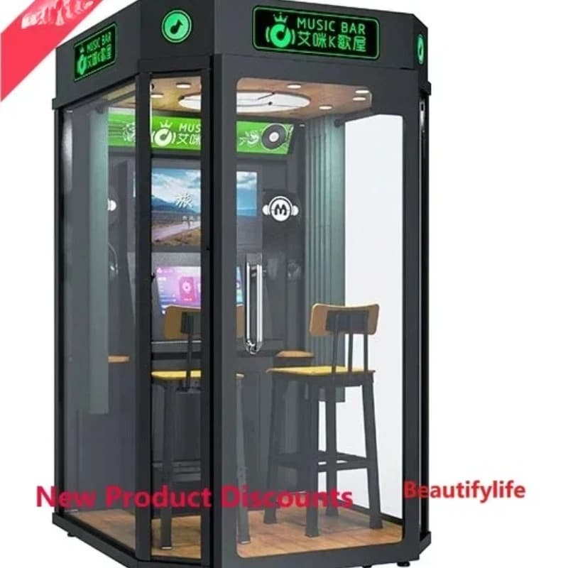 A76 Reading Pavilion Macchina per Karaoke, Sala Canto Insonorizzata per Famiglia, Bar Canto, Sala KTV, Mini Karaoke Mobile