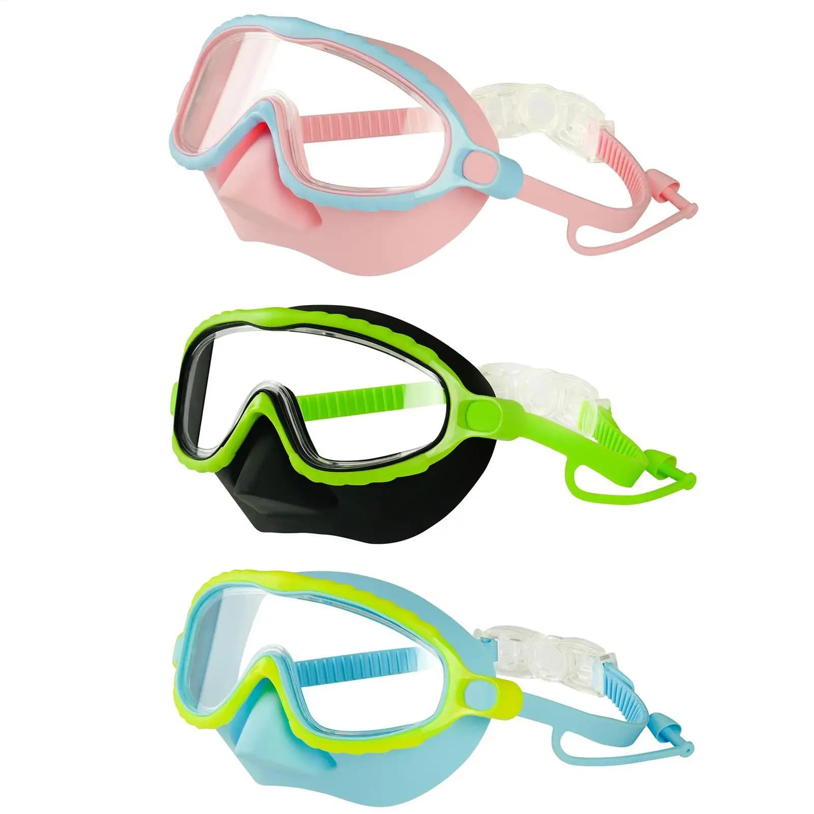 Anti-foging glasses for cleaning with nose cover Children's swimming glasses Water-resistant diving binoculars Swimming accessories