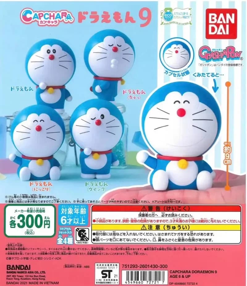Originale Bandai Doraemon Giappone Gashapon Kawaii Anime Figura Robot Gatto Carino Action Figure Capsula in miniatura Giocattoli Regalo